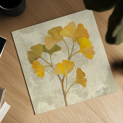 November Leaves III by Silvia Vassileva. Shown as a detailed flat fine art print, highlighting archival giclee quality. Available as an archival giclee rolled canvas, fine art paper, or poster print. SKU 48845a.
