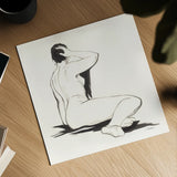 Nude III by Silvia Vassileva. Shown as a detailed flat fine art print, highlighting archival giclee quality. Available as an archival giclee rolled canvas, fine art paper, or poster print. SKU 86868a.