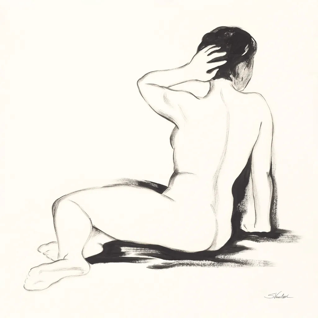 Nude IV by Silvia Vassileva. SKU 86869a. Archival Giclee Fine art print for wall decor.