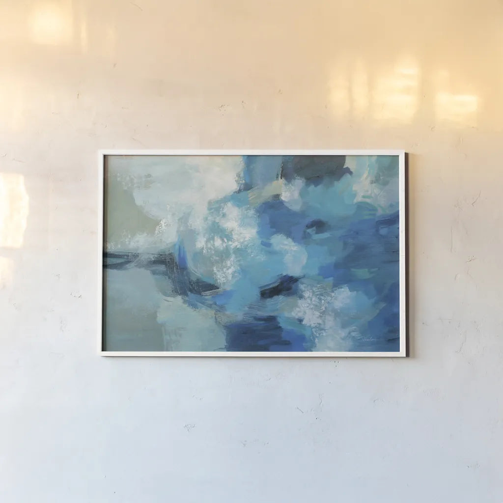 Ocean Storm Crop by Silvia Vassileva. shown as a paper print in a white frame. Available as a archival giclee rolled canvas, fine art paper, or poster print. SKU 79881i.