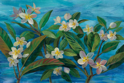 Oceanside Plumeria by Silvia Vassileva. SKU 68341i. Archival Giclee Fine art print for wall decor.