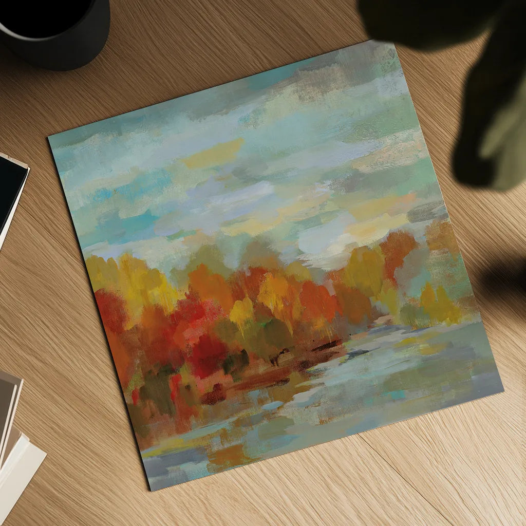 October Dreamscape by Silvia Vassileva. Shown as a detailed flat fine art print, highlighting archival giclee quality. Available as an archival giclee rolled canvas, fine art paper, or poster print. SKU 29740a.