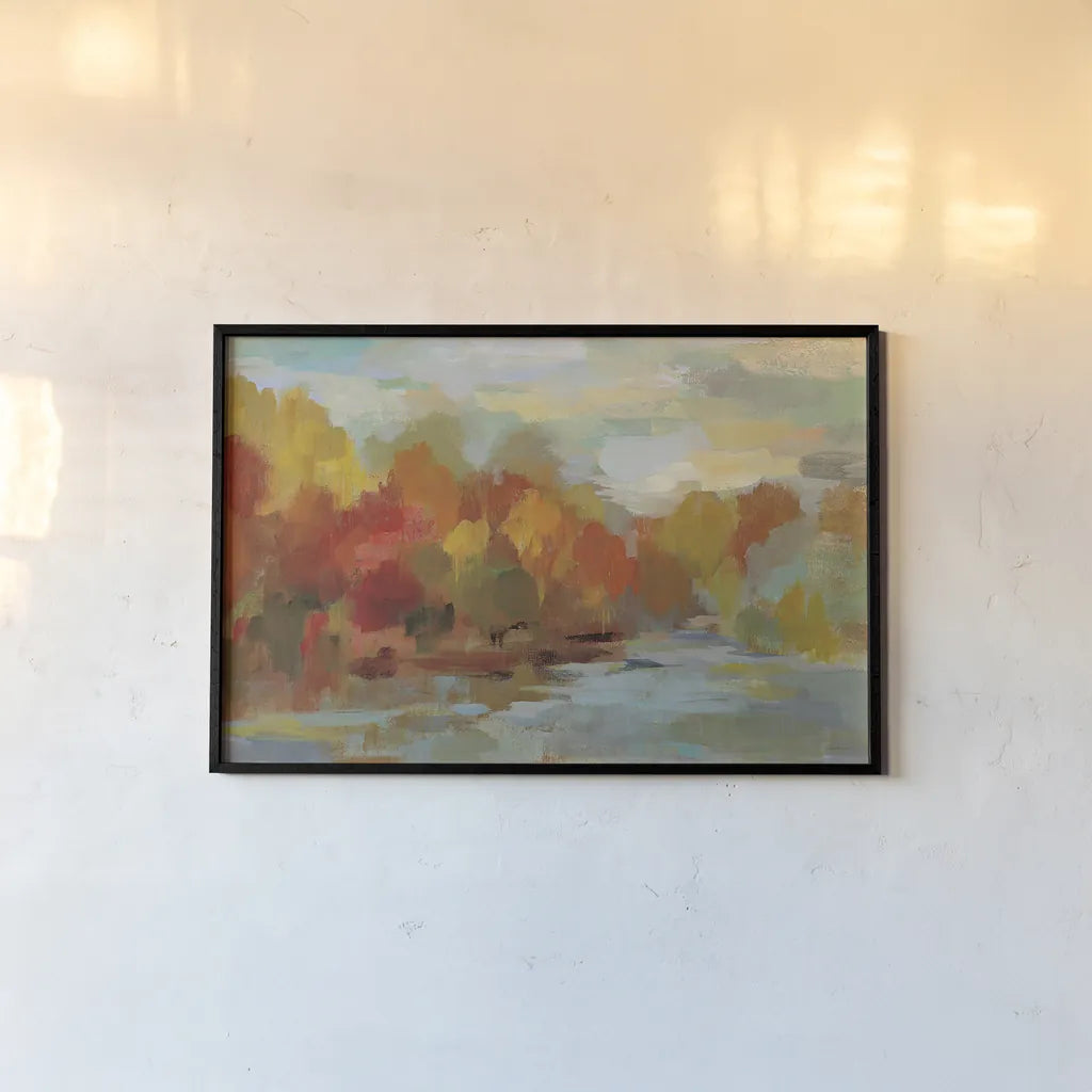 October Dreamscape Crop by Silvia Vassileva. shown as a paper print in a black flame. Available as a archival giclee rolled canvas, fine art paper, or poster print. SKU 29740i.