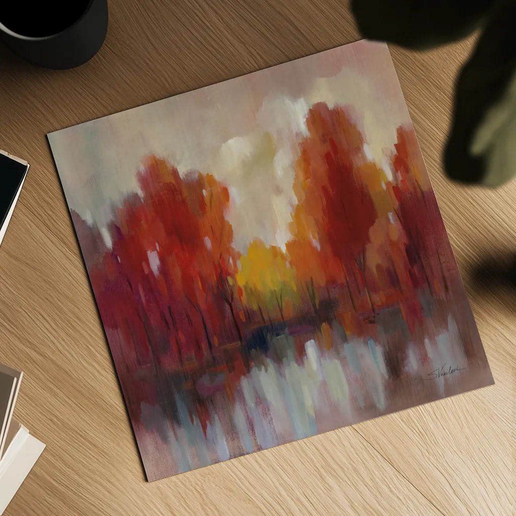 October Memories by Silvia Vassileva. Shown as a detailed flat fine art print, highlighting archival giclee quality. Available as an archival giclee rolled canvas, fine art paper, or poster print. SKU 75992a.