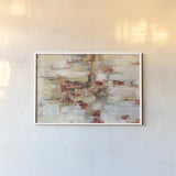 Old Bridge Reminiscence Red by Silvia Vassileva. shown as a paper print in a white frame. Available as a archival giclee rolled canvas, fine art paper, or poster print. SKU 55991i.