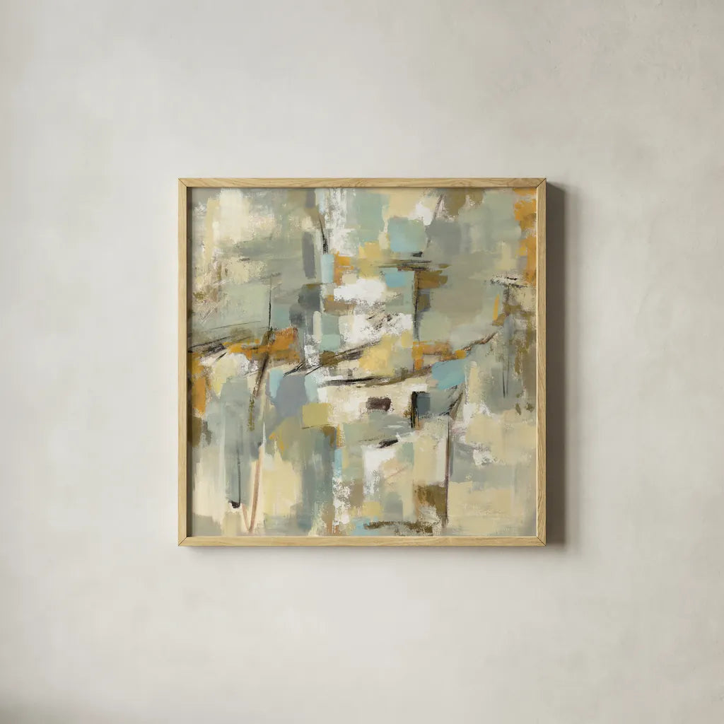 Old Port by Silvia Vassileva. Shown in a natural wood glass frame for a timeless modern aesthetic. Available as an archival giclee rolled canvas, fine art paper, or poster print. SKU 54373a.