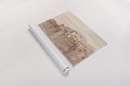 Old Town Italy by Silvia Vassileva. shown as a rolled paper print. Available as archival giclee rolled canvas, fine art paper, or poster print. SKU 89699i.