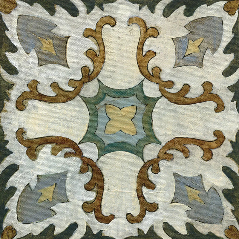 Old World Tile I by Silvia Vassileva. SKU 58092a. Archival Giclee Fine art print for wall decor.