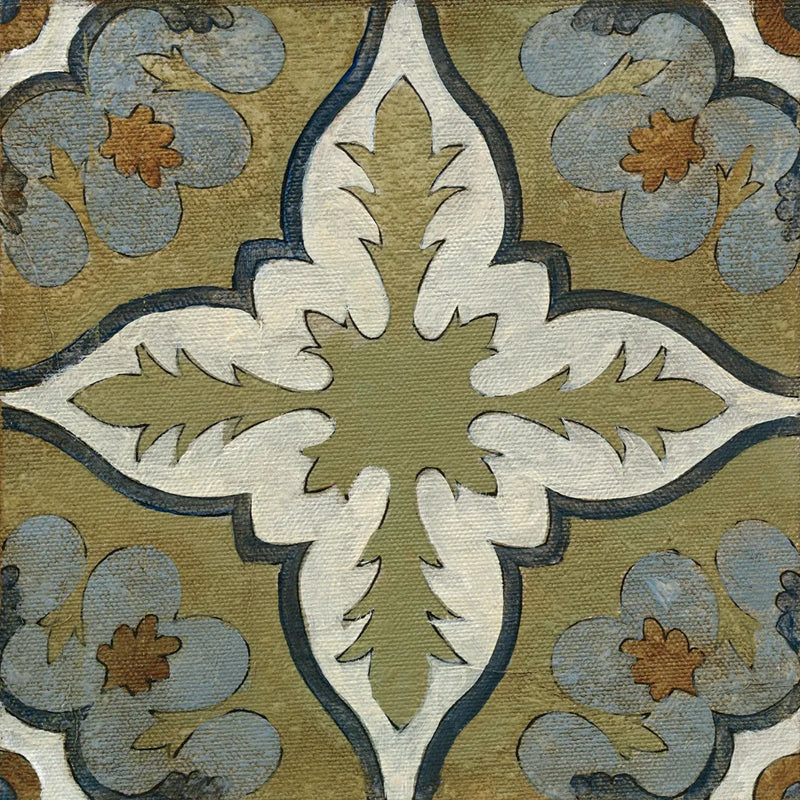 Old World Tile II by Silvia Vassileva. SKU 58093a. Archival Giclee Fine art print for wall decor.