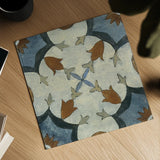 Old World Tile V by Silvia Vassileva. Shown as a detailed flat fine art print, highlighting archival giclee quality. Available as an archival giclee rolled canvas, fine art paper, or poster print. SKU 58096a.