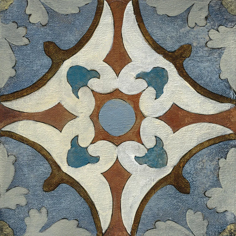 Old World Tile VII by Silvia Vassileva. SKU 58098a. Archival Giclee Fine art print for wall decor.