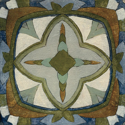 Old World Tile X by Silvia Vassileva. SKU 58101a. Archival Giclee Fine art print for wall decor.