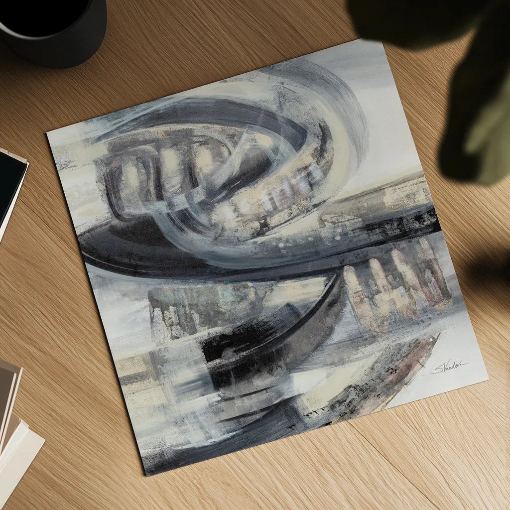 On the Road Sq by Silvia Vassileva. Shown as a detailed flat fine art print, highlighting archival giclee quality. Available as an archival giclee rolled canvas, fine art paper, or poster print. SKU 80855a.