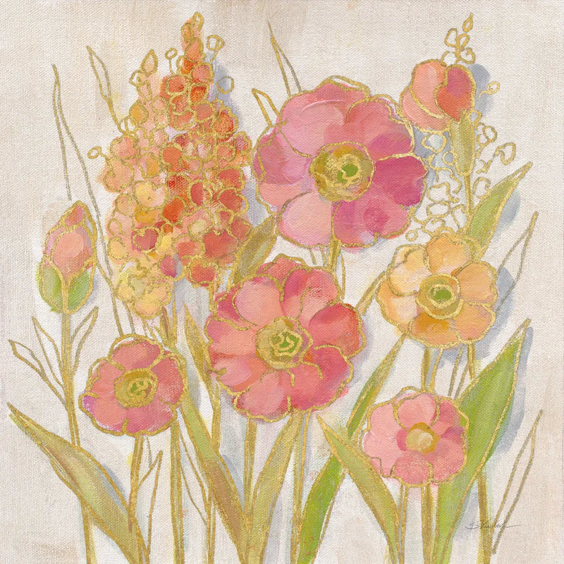 Opalescent Floral I by Silvia Vassileva. SKU 67012a. Archival Giclee Fine art print for wall decor.