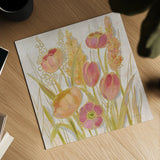 Opalescent Floral II by Silvia Vassileva. Shown as a detailed flat fine art print, highlighting archival giclee quality. Available as an archival giclee rolled canvas, fine art paper, or poster print. SKU 67013a.