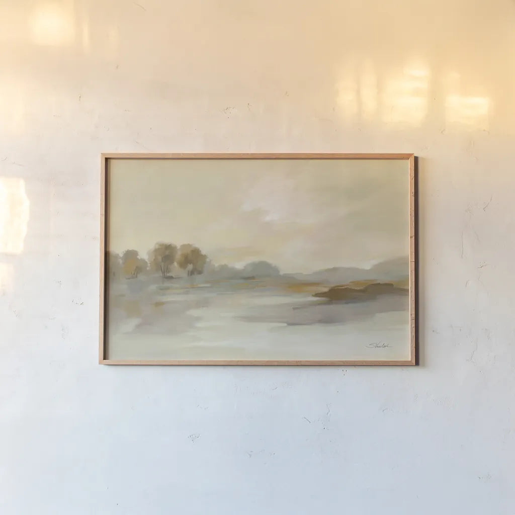 Organic Hues by Silvia Vassileva. shown as a paper print in a natural frame. Available as a archival giclee rolled canvas, fine art paper, or poster print. SKU 72112i.