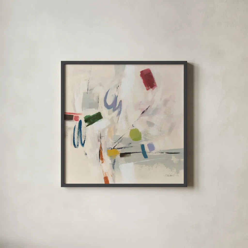 Origami Style by Silvia Vassileva. Shown in a sleek black glass frame for a contemporary gallery look. Available as an archival giclee rolled canvas, fine art paper, or poster print. SKU 88443a.