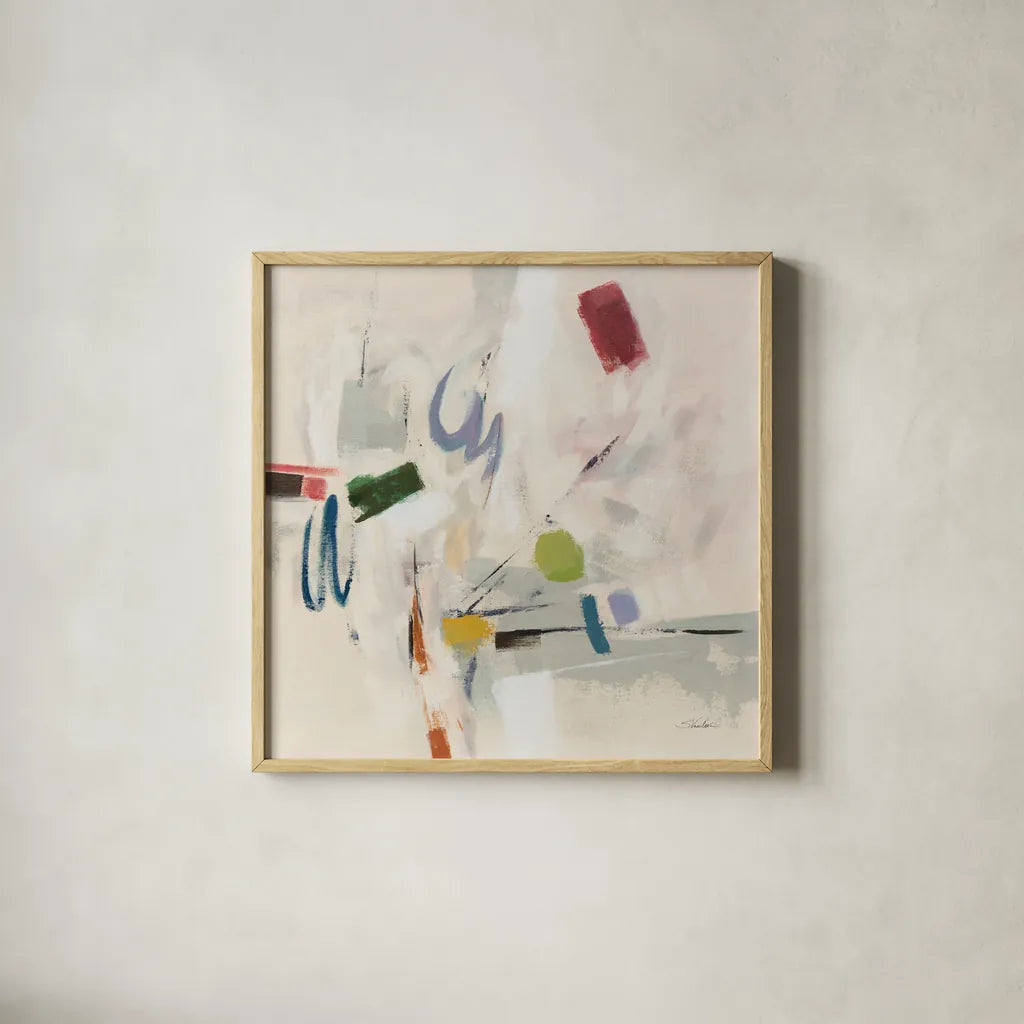 Origami Style by Silvia Vassileva. Shown in a natural wood glass frame for a timeless modern aesthetic. Available as an archival giclee rolled canvas, fine art paper, or poster print. SKU 88443a.