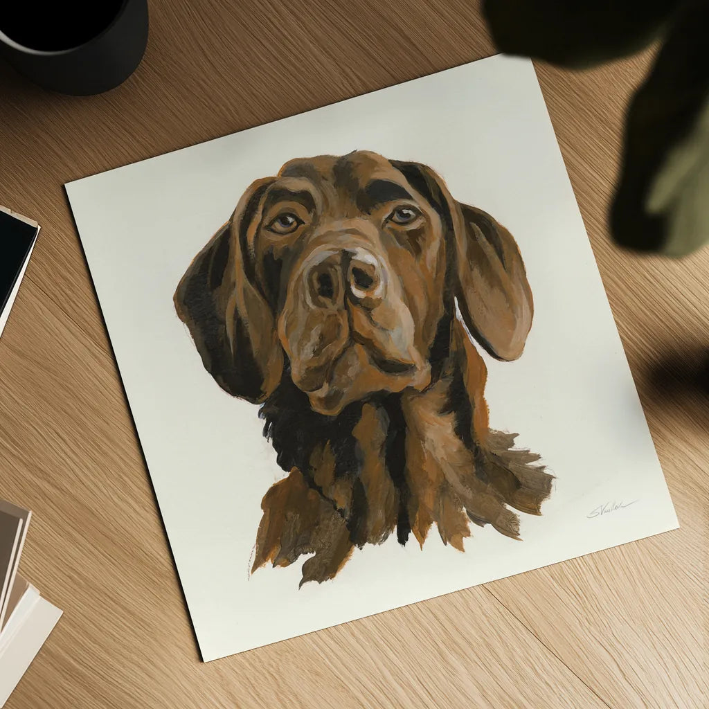 Oscar by Silvia Vassileva. Shown as a detailed flat fine art print, highlighting archival giclee quality. Available as an archival giclee rolled canvas, fine art paper, or poster print. SKU 56024a.