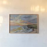 Pacific Coast Sunset by Silvia Vassileva. shown as a paper print in a natural frame. Available as a archival giclee rolled canvas, fine art paper, or poster print. SKU 104243i.