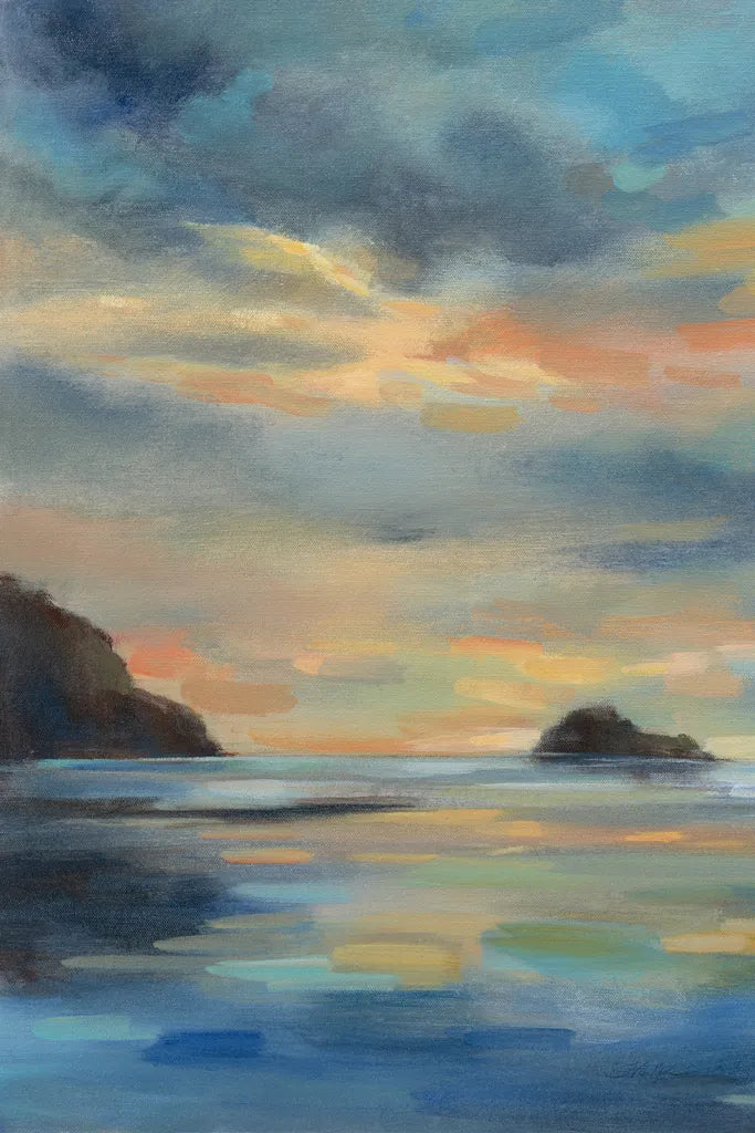 Pacific Sunset Crop by Silvia Vassileva. SKU 54375h. Archival Giclee Fine art print for wall decor.