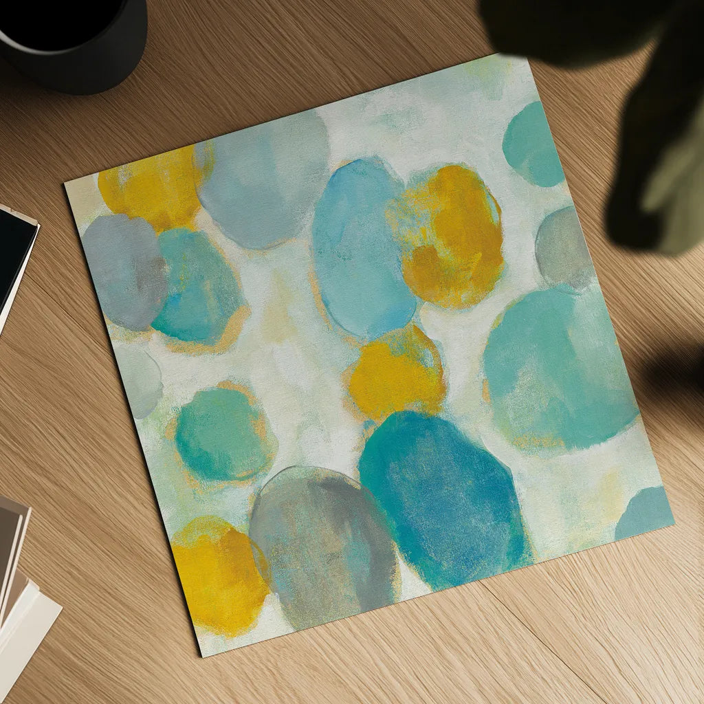 Painted Pebbles III by Silvia Vassileva. Shown as a detailed flat fine art print, highlighting archival giclee quality. Available as an archival giclee rolled canvas, fine art paper, or poster print. SKU 22335a.