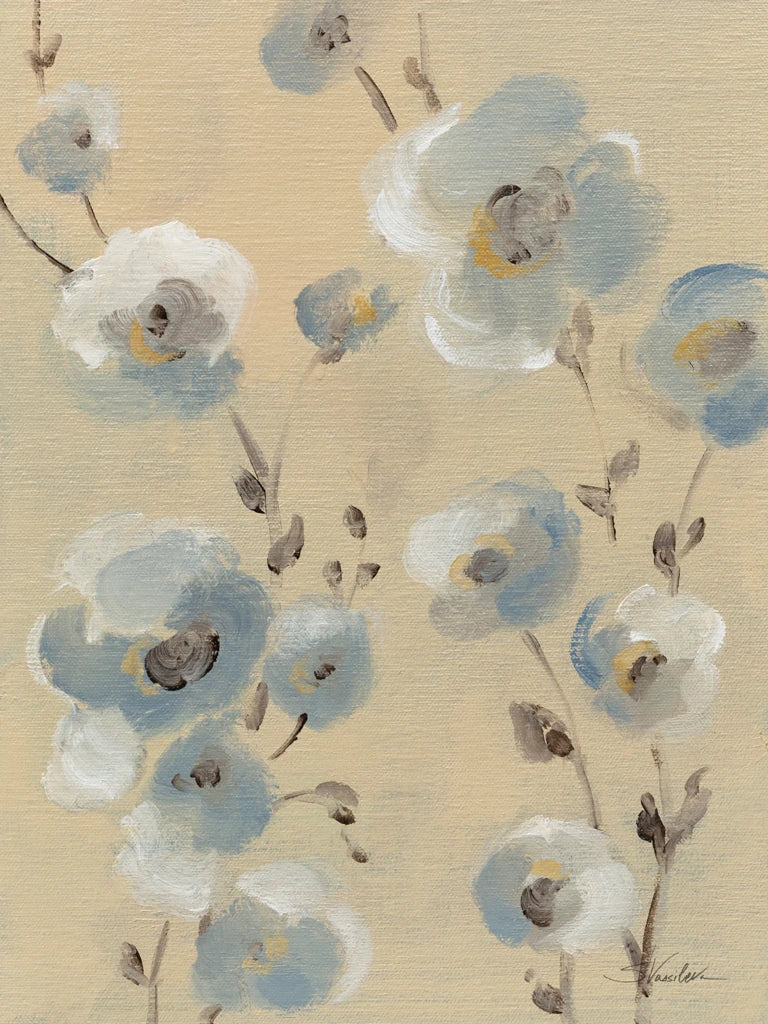 Pale Blue Branches I by Silvia Vassileva