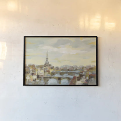 Paris Afternoon by Silvia Vassileva. shown as a paper print in a black flame. Available as a archival giclee rolled canvas, fine art paper, or poster print. SKU 70484i.