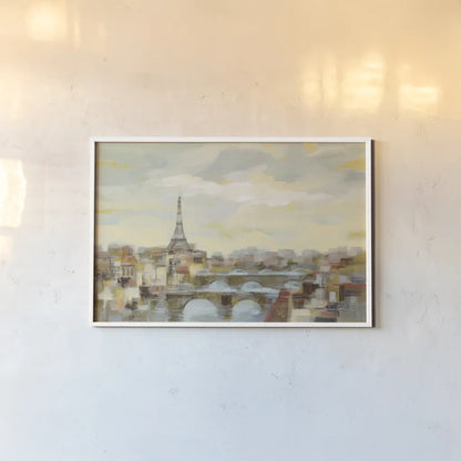 Paris Afternoon by Silvia Vassileva. shown as a paper print in a white frame. Available as a archival giclee rolled canvas, fine art paper, or poster print. SKU 70484i.