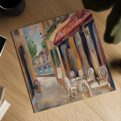 Parisian Diary I by Silvia Vassileva. Shown as a detailed flat fine art print, highlighting archival giclee quality. Available as an archival giclee rolled canvas, fine art paper, or poster print. SKU 9721a.