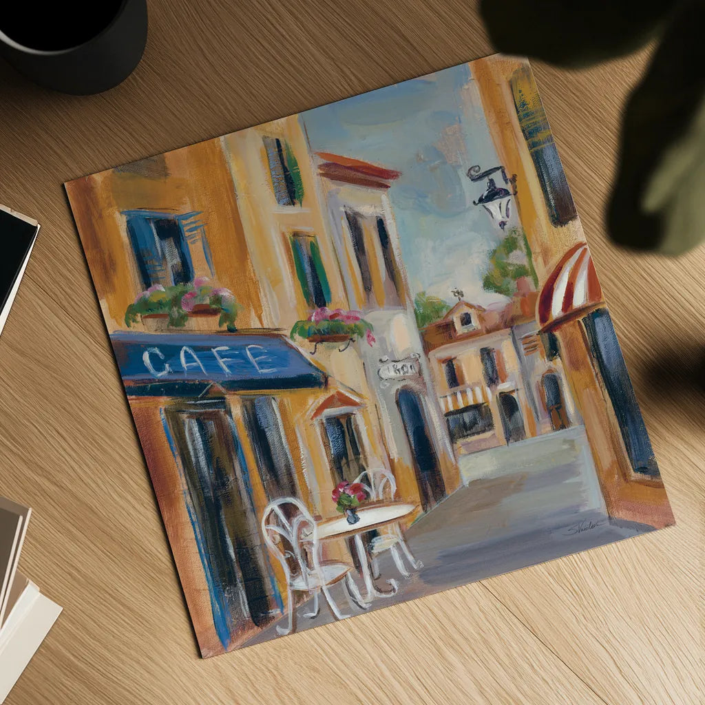 Parisian Diary III by Silvia Vassileva. Shown as a detailed flat fine art print, highlighting archival giclee quality. Available as an archival giclee rolled canvas, fine art paper, or poster print. SKU 9723a.