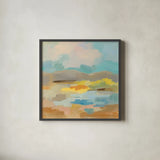 Pastel Cloud II by Silvia Vassileva. Shown in a sleek black glass frame for a contemporary gallery look. Available as an archival giclee rolled canvas, fine art paper, or poster print. SKU 84806a.