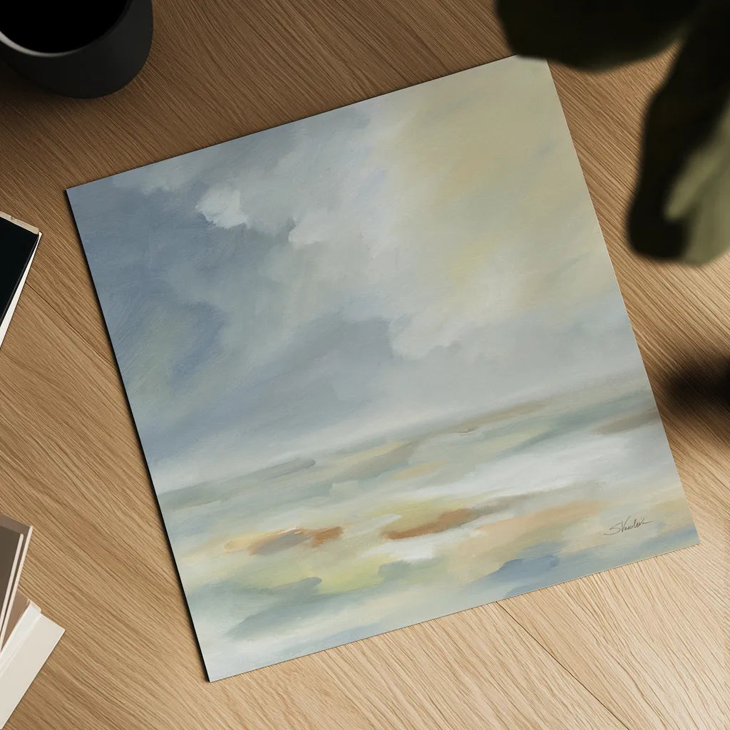Pastel Clouds by Silvia Vassileva. Shown as a detailed flat fine art print, highlighting archival giclee quality. Available as an archival giclee rolled canvas, fine art paper, or poster print. SKU 77110a.