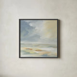 Pastel Clouds by Silvia Vassileva. Shown in a sleek black glass frame for a contemporary gallery look. Available as an archival giclee rolled canvas, fine art paper, or poster print. SKU 77110a.
