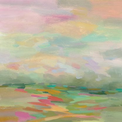 Pastel Fields by Silvia Vassileva. SKU 27121a. Archival Giclee Fine art print for wall decor.