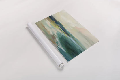 Pastel Lake by Silvia Vassileva. shown as a rolled paper print. Available as archival giclee rolled canvas, fine art paper, or poster print. SKU 79884i.