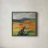 Path by Silvia Vassileva. Shown in a sleek black glass frame for a contemporary gallery look. Available as an archival giclee rolled canvas, fine art paper, or poster print. SKU 94421a.