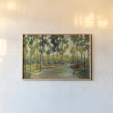 Path in the Forest by Silvia Vassileva. shown as a paper print in a natural frame. Available as a archival giclee rolled canvas, fine art paper, or poster print. SKU 46658i.