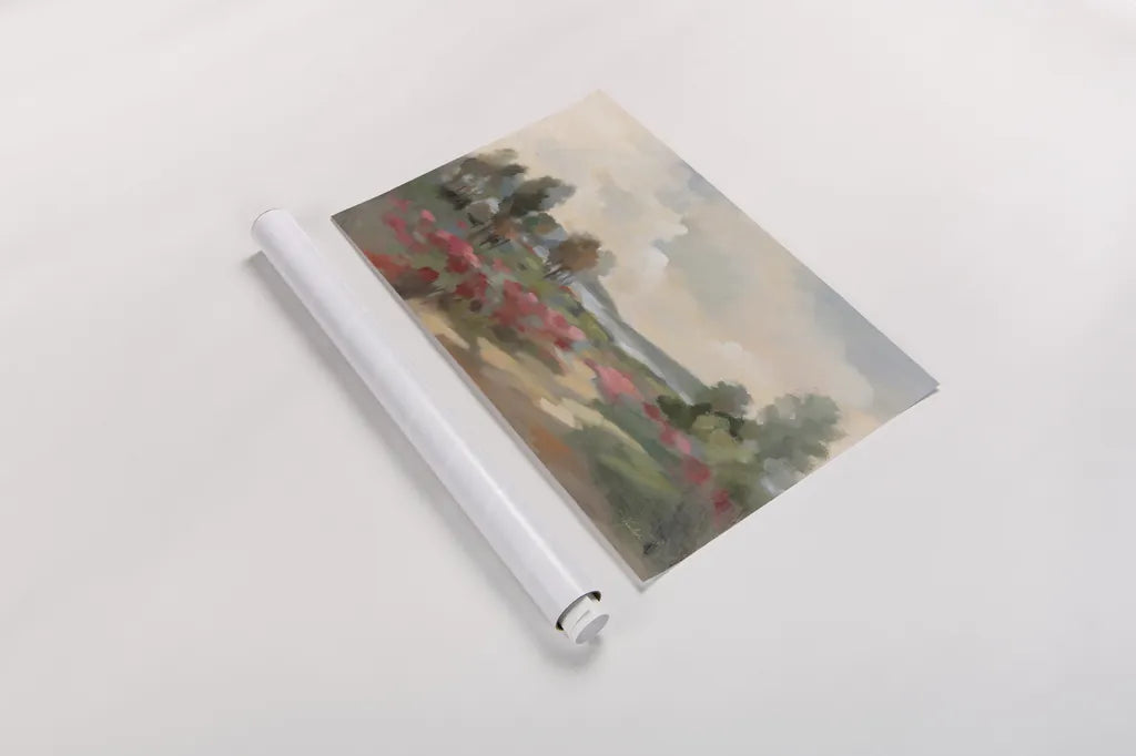 Path to the Lake by Silvia Vassileva. shown as a rolled paper print. Available as archival giclee rolled canvas, fine art paper, or poster print. SKU 86938i.