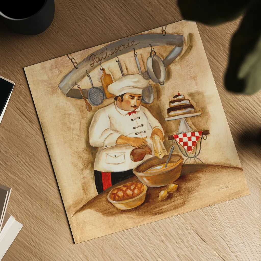Patisserie by Silvia Vassileva. Shown as a detailed flat fine art print, highlighting archival giclee quality. Available as an archival giclee rolled canvas, fine art paper, or poster print. SKU 49548a.