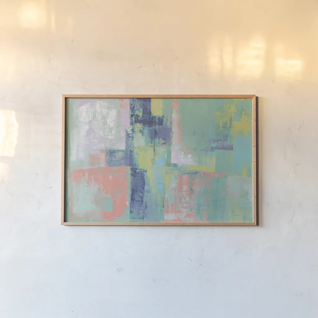 Peninsula Bright by Silvia Vassileva. shown as a paper print in a natural frame. Available as a archival giclee rolled canvas, fine art paper, or poster print. SKU 33618i.