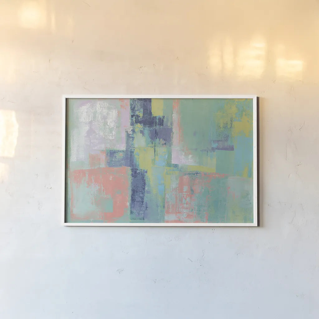 Peninsula Bright by Silvia Vassileva. shown as a paper print in a white frame. Available as a archival giclee rolled canvas, fine art paper, or poster print. SKU 33618i.