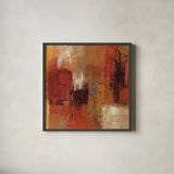 Pentatonic Crop by Silvia Vassileva. Shown in a sleek black glass frame for a contemporary gallery look. Available as an archival giclee rolled canvas, fine art paper, or poster print. SKU 11673a.