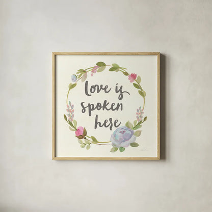 Petals and Blossoms IX by Silvia Vassileva. Shown in a natural wood glass frame for a timeless modern aesthetic. Available as an archival giclee rolled canvas, fine art paper, or poster print. SKU 46400a.