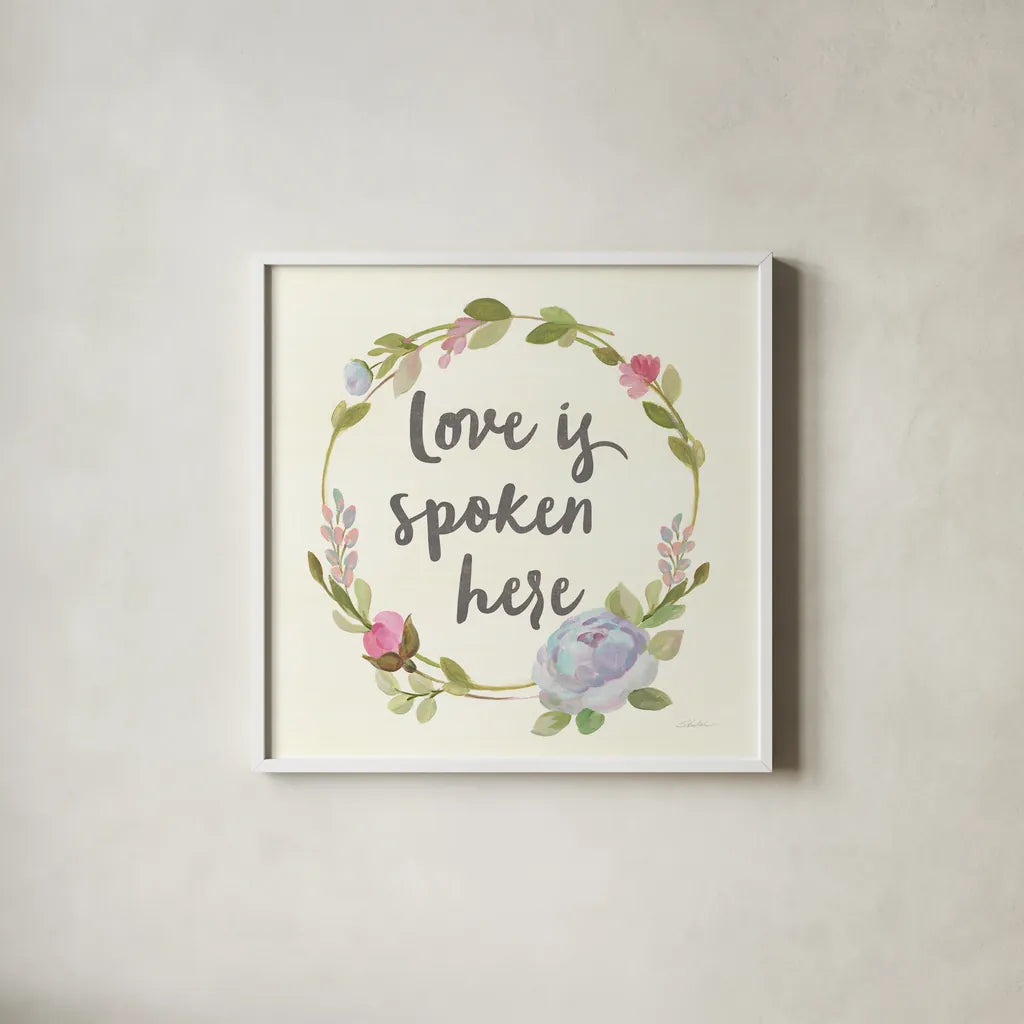 Petals and Blossoms IX by Silvia Vassileva. Shown in a crisp white glass frame for a clean and minimalist style. Available as an archival giclee rolled canvas, fine art paper, or poster print. SKU 46400a.