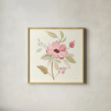 Petals and Blossoms VI by Silvia Vassileva. Shown in a natural wood glass frame for a timeless modern aesthetic. Available as an archival giclee rolled canvas, fine art paper, or poster print. SKU 46118a.