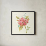 Petals and Blossoms VII by Silvia Vassileva. Shown in a sleek black glass frame for a contemporary gallery look. Available as an archival giclee rolled canvas, fine art paper, or poster print. SKU 46119a.