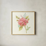 Petals and Blossoms VII by Silvia Vassileva. Shown in a natural wood glass frame for a timeless modern aesthetic. Available as an archival giclee rolled canvas, fine art paper, or poster print. SKU 46119a.