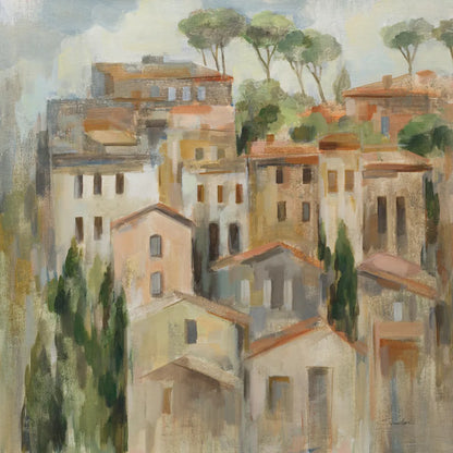 Pines and Florence by Silvia Vassileva. SKU 94415a. Archival Giclee Fine art print for wall decor.