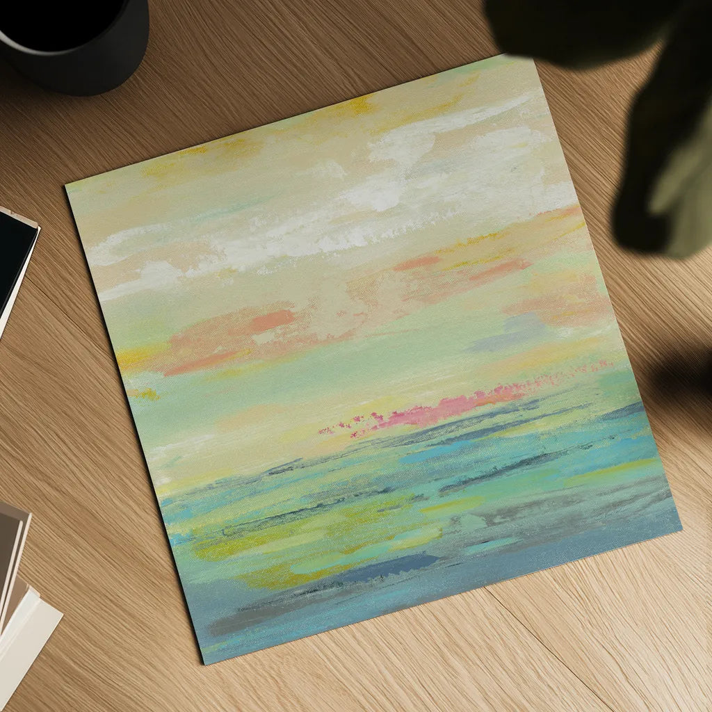 Pink Clouds II by Silvia Vassileva. Shown as a detailed flat fine art print, highlighting archival giclee quality. Available as an archival giclee rolled canvas, fine art paper, or poster print. SKU 50285a.